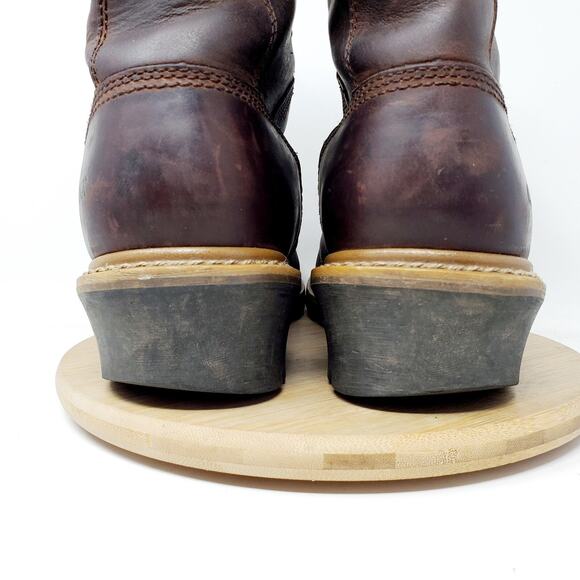 Carolina Elm Boots Mens 9.5 2E WIDE Soft Toe EH Brown Logger Work Shoes CA8821 - Picture 9 of 15